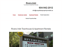 Tablet Screenshot of coquitlampropertyrentals.ca